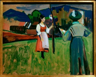 Murnau – Gabriele Münter en Train de Peindre